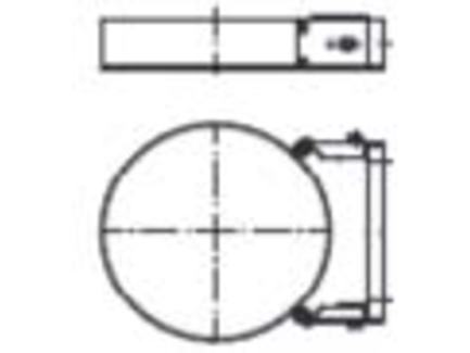 Раздвижной настенный хомут 60-100 мм PERMETER 25