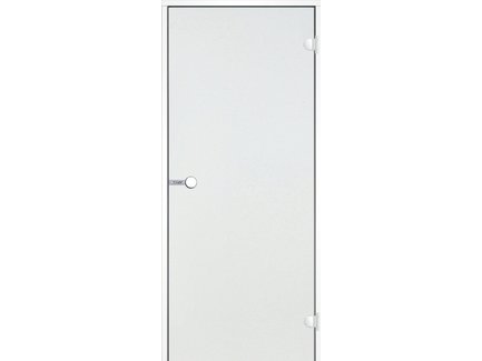 Дверь белая Harvia ALU алюминий, стекло прозрачное