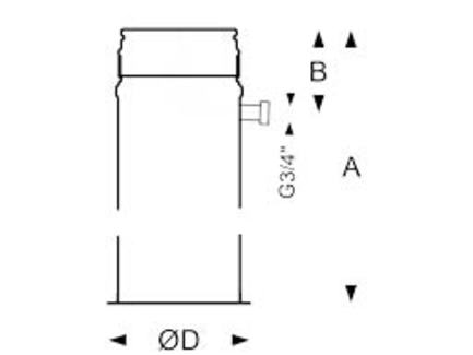 Напольный элемент с отводом конденсата (1000 мм) PERMETER 25